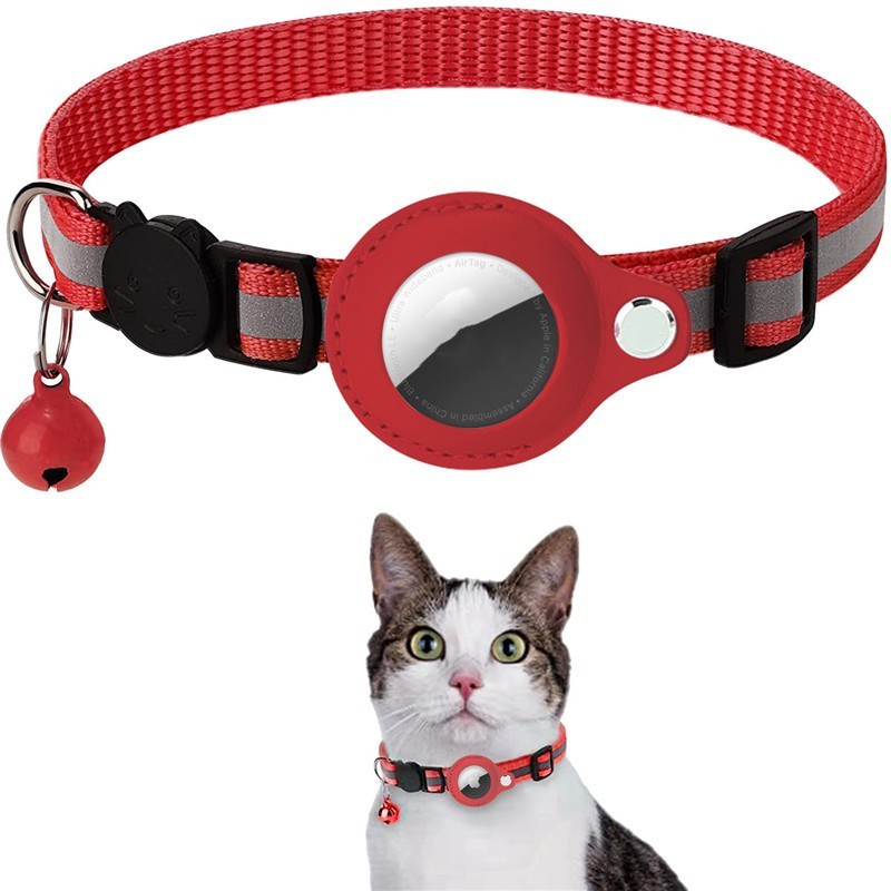 Pet Collar With Bell Airtag Reflective Collar - Image 6
