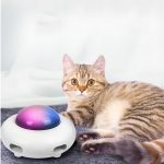 Pet Toy Gravity UFO Smart Teaser Flying Sucer Electric Funny Cat Turntable - Imagen 3