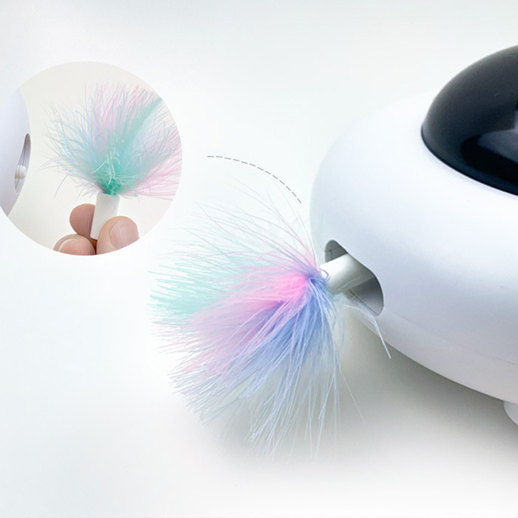 Pet Toy Gravity UFO Smart Teaser Flying Sucer Electric Funny Cat Turntable - Image 4