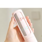 2-1 Reusable Pet Hair Remover Brush Lint Roller Portable Effective Self Cleaning Tool for Cat Dog Fur Hair Dust Removal Brush - Imagem 4
