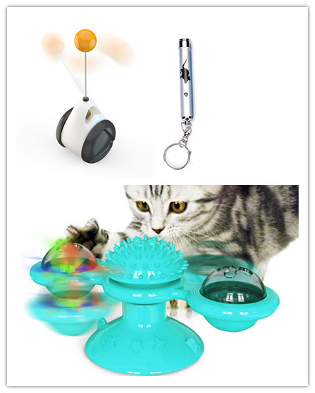 Sucker Turn Windmill Cat Toy Funny Cat Creative Spin Ball - Image 5