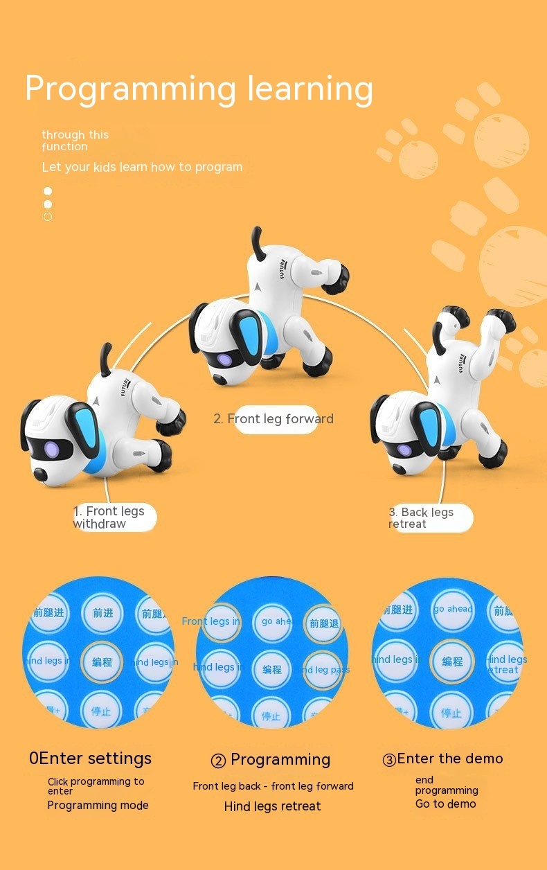 Intelligent Robot Dog Remote Control Electric The Toy Dog - Image 10