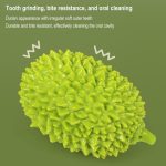 Dog Toys Durian Chew Glue Ball Pet Chewing Toys Dog Tooth Grinding Stick Very Resistant To Biting Teeth Cleaning Balls Puppy Dog Pet Safety Chew Toys Bite-Resistant Puppy Shape Durable Durian - Imagem 3