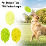 Dog Toys Durian Chew Glue Ball Pet Chewing Toys Dog Tooth Grinding Stick Very Resistant To Biting Teeth Cleaning Balls Puppy Dog Pet Safety Chew Toys Bite-Resistant Puppy Shape Durable Durian - Imagem 4