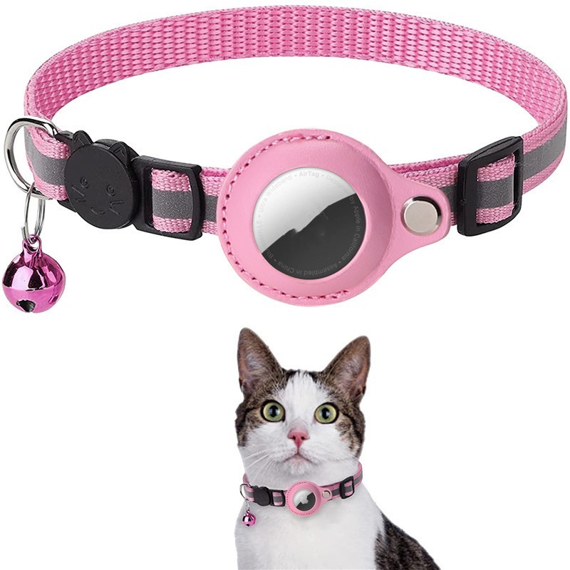 Pet Collar With Bell Airtag Reflective Collar - Image 4