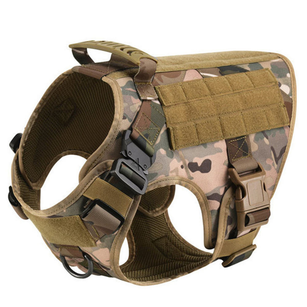 Pet Harness Luxury Dog Leash Set Chest Dog 1000D Nylon Camouflage Dog Harness - Image 3