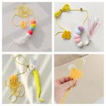 Cat Toys Simulated Cute Toys Funny Self-hey Interactive Toy Rope Grabbing Mouse Telescopic Hanging Cat Pet Supplies - Imagen 2