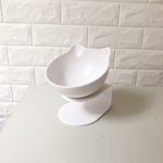 New Inclined Food Cat Ear Oblique Mouth Transparent Single Pet Bowl - Imagem 10