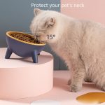 Cat Dog Bowl With Stand Pet Feeding Food Bowls Dogs Bunny Rabbit Nordic Color Feeder Product Supplies Pet Accessories - Imagem 6