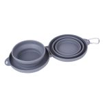 Rubber Foldable Double Bowl Pet Feeding Bowl Pets Supplies Dog Cat Bowls - Imagem 10